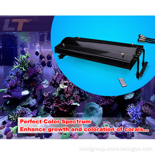 Optics LED Aquarium Light with Timer, Simulate The Sunrise, Sunset, Lunar Cycle, Without Fans, Best for Reef Coral (A-006-90)